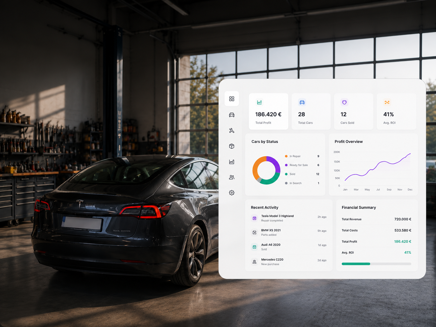 Carlane - Automotive Operations SaaS for Vehicle Traders & Restoration Businesses