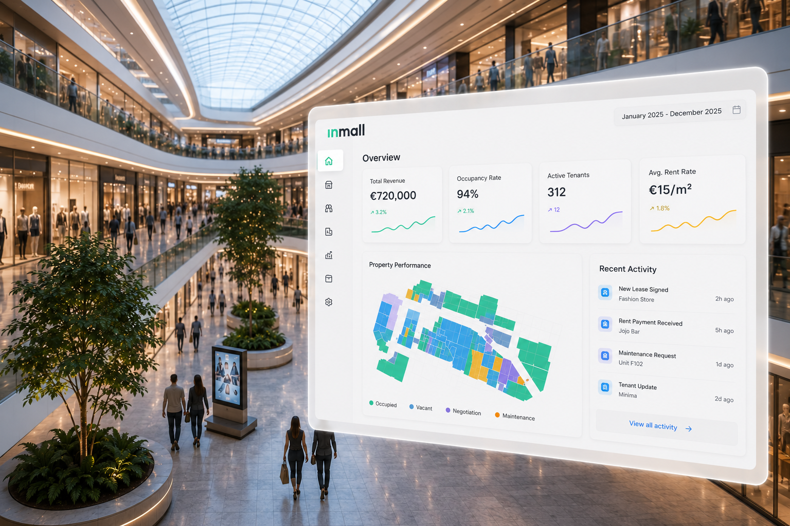 InMall - enterprise SaaS for shopping-centre lease management