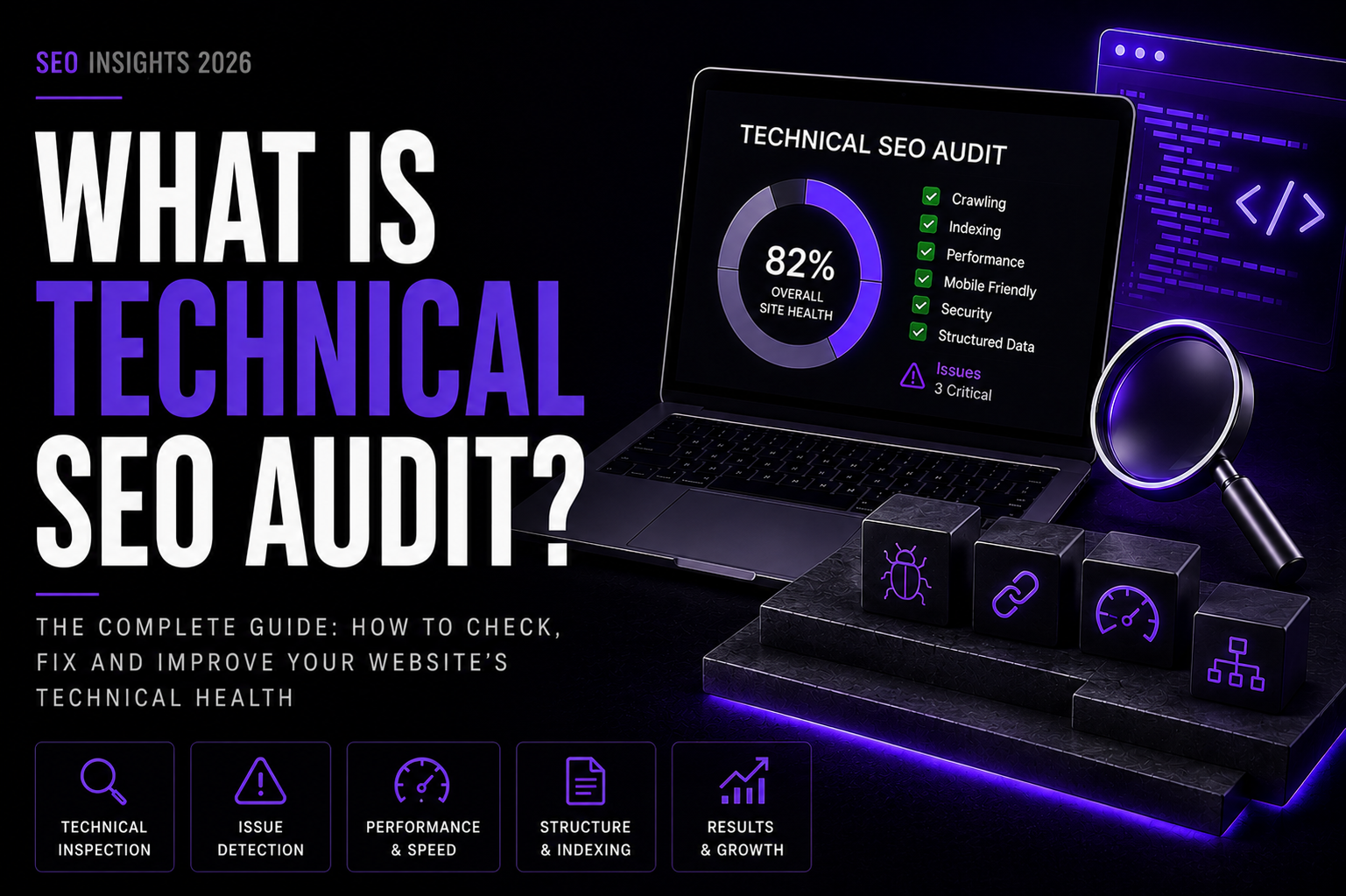 What is a technical SEO audit and what does it reveal?
