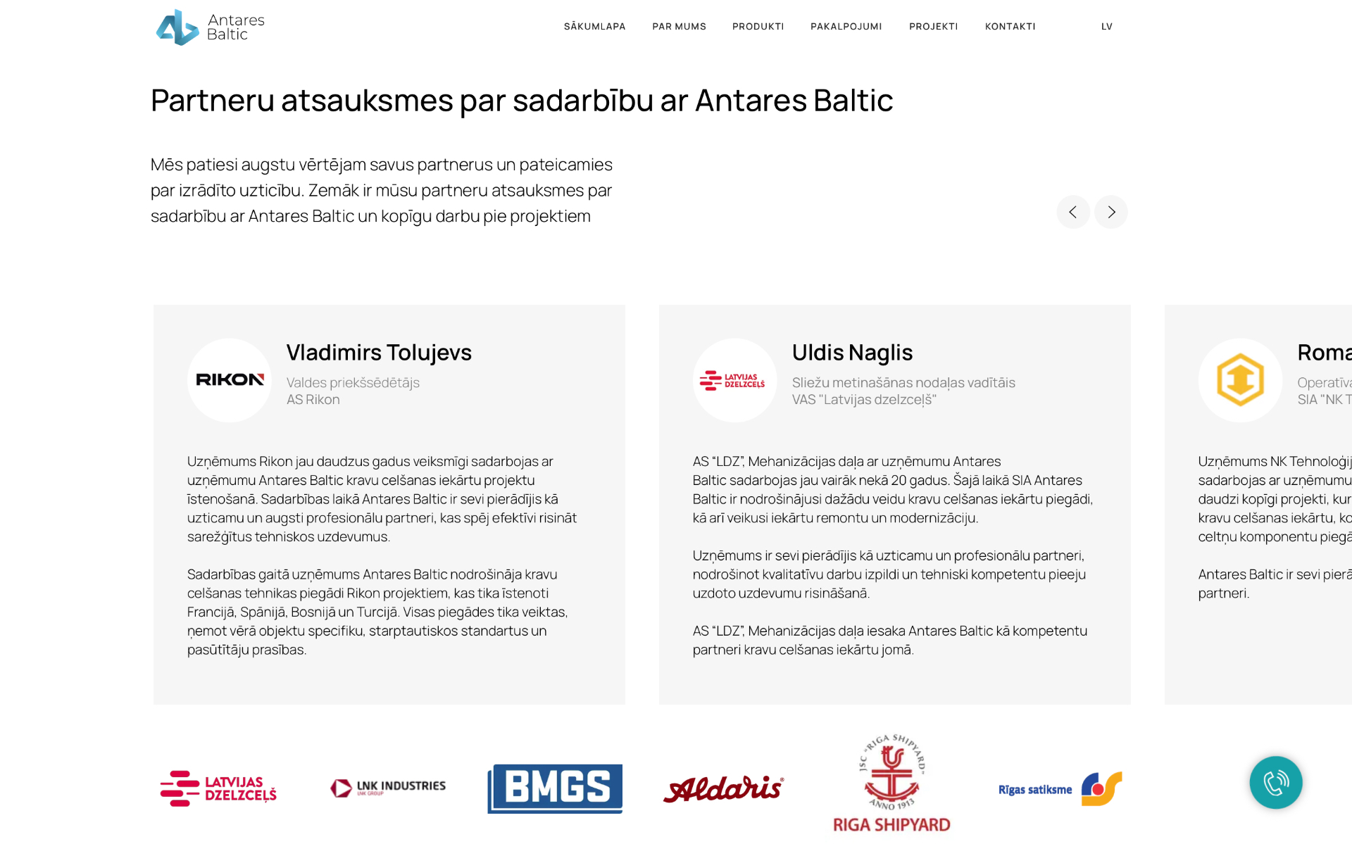 Partner testimonials