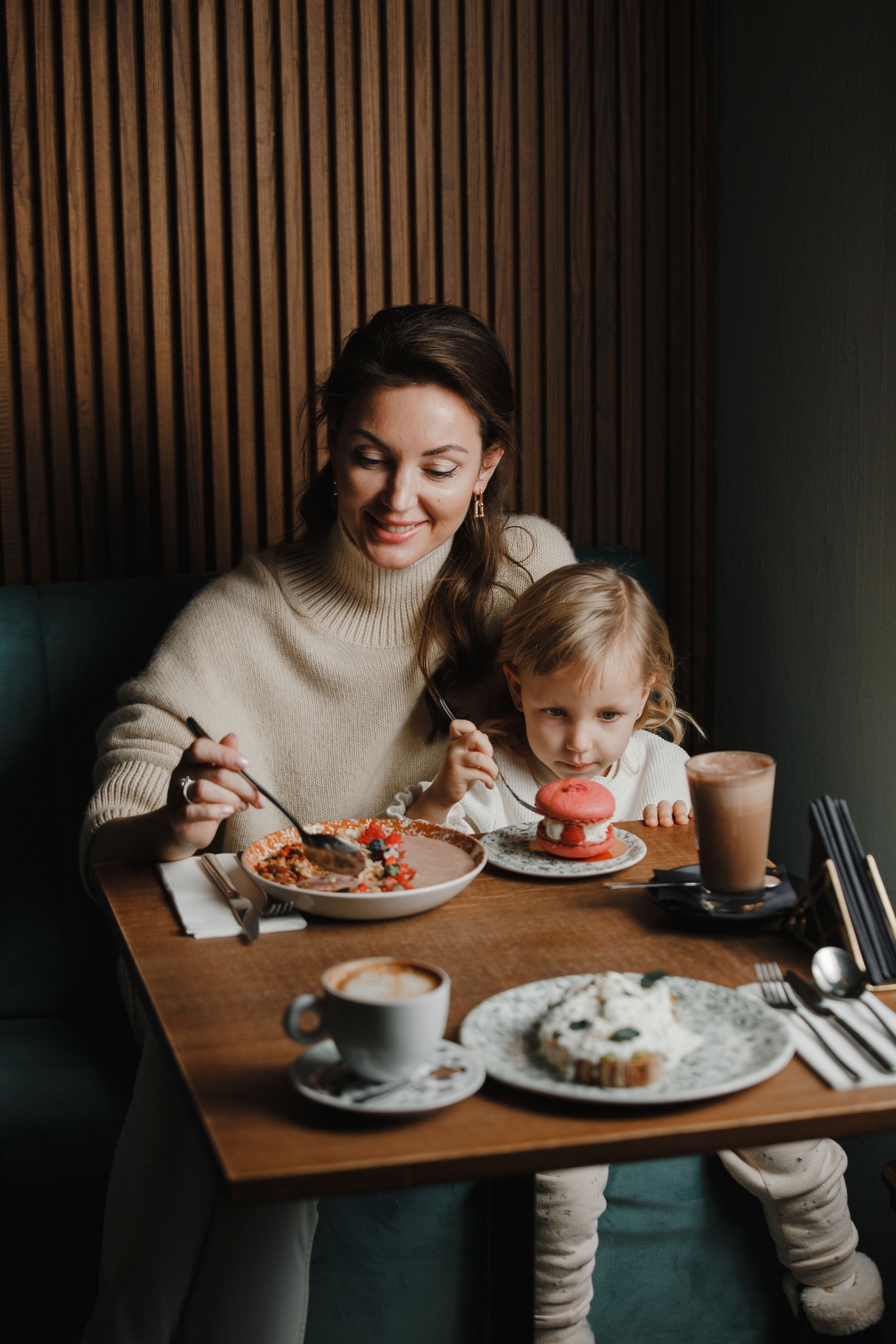 Family breakfast at Mulberry Patisserie