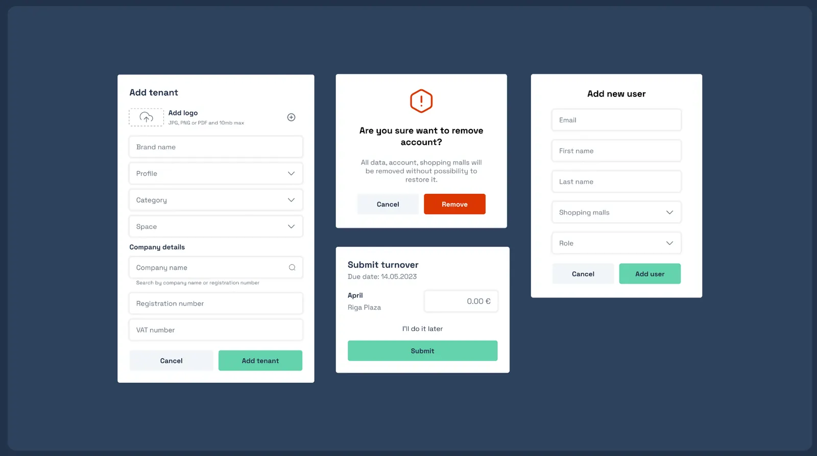 Forms and Modals